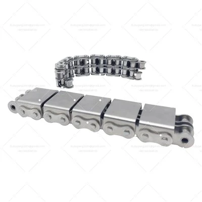 Plua plav pov thawj 40A-1 Ss304 Conveyor Cov Menyuam Chain Nrog U Txuas